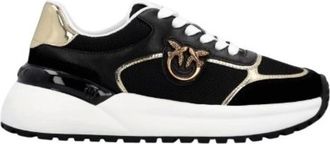 Pinko Pinko, Schoenen, Dames, Zwart, 39 EU, Zwarte Veterschoenen Love Birds