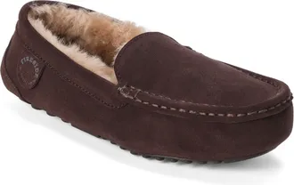 Dearfoams Fireside By Dearfoams Womens Mel Genuine Shearling Moccasin