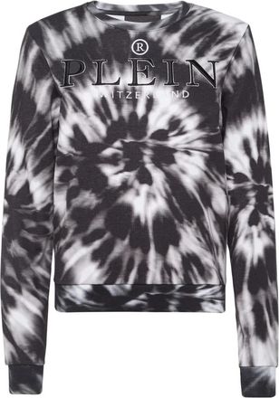 Philipp Plein Sweatshirt Tie Dye - Dames - Sweatshirts - Zwart - S - Katoen - Hoodies & sweatvesten