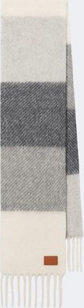 Loewe Striped jacquard alpaca and wool-blend scarf