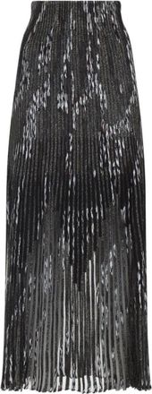 Missoni Black Pleated Long Skirt
