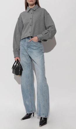 Alexander Wang Sweatshirt With Logo, Womens, Grey