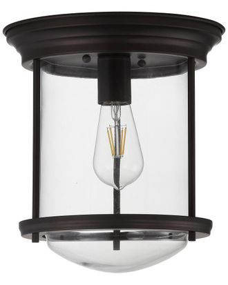 Jonathan Y Designs Jonathan Y Savannah 10.25In Metal Glass Led Flush Mount
