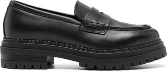 Nero Giardini Mocassini in pelle con punta tonda