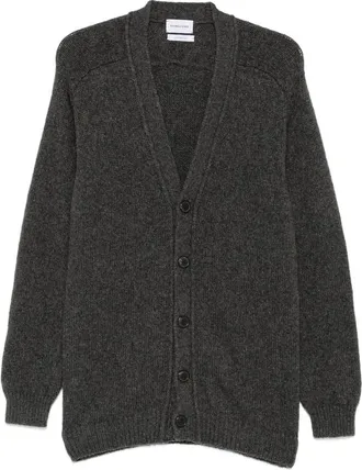 Scaglione Ribbed-knit V-neck Cardigan