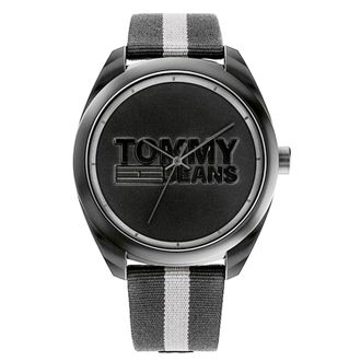 Tommy Hilfiger Mens Watch Quartz black Resin - One Size