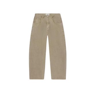 A Gold E Wide Jeans, male, Beige, W33, Baggy Fusion Jeans in Grey Marbled