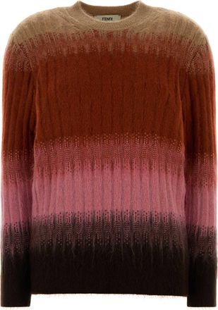 Fendi Multicolor Mohair Blend Sweater