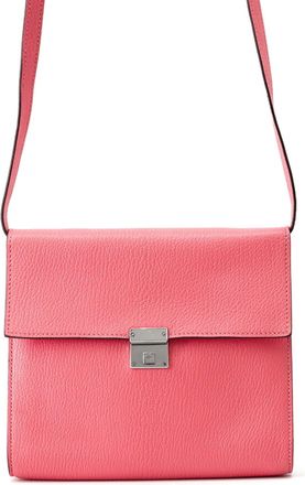 Herm&egrave;s Rose Azalee Chevre Myzore Leather Chain/Shoulder Wallet (Pre-Owned)