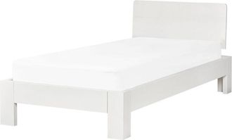 Beliani Bed Pine Wood ROYAN 90 x 200 cm (EU Single) White