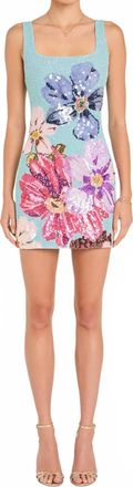 Amanda Uprichard Augustine Mini Dress In Daphne Floral Sequin