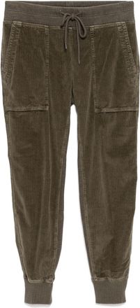 James Perse Pantaloni a coste Mixed Media - Verde