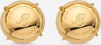 Jean Paul Gaultier Champagne Earrings Gold