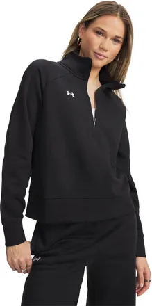 Under Armour Dames Rival Half Zip Sweatshirt (Zwart)