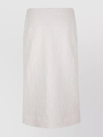 Jil Sander fabric split hem skirt