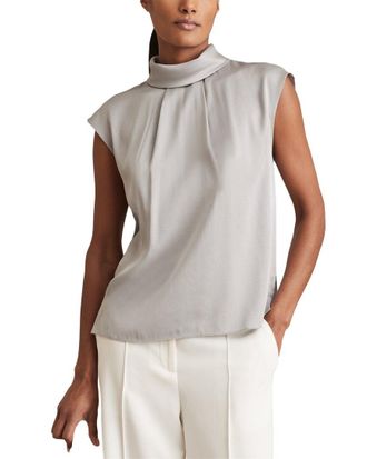 Reiss Dania High Neck Shell Top