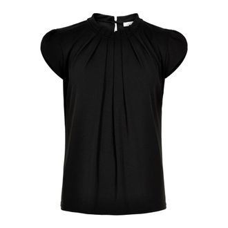 In Front Blusa negra con volantes - Blouses & Shirts - Mujer - Negro - XL