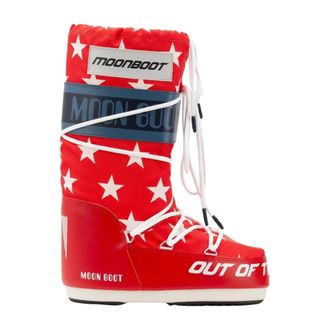 Moon Boot Moon Boot, Winter Boots, female, Red, Size: 5 US Star Snow Boots