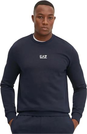 Emporio Armani Basic Crew Neck Sweatshirt - Heren - Sweatshirts & Hoodies - Blauw - Maat: 2XL Katoen