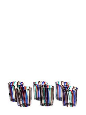 VENINI Canne glasses (set of six) - Toni neutri