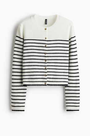 H&M Feinstrick-Cardigan - White