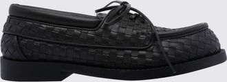 Bottega Veneta Mocassini da barca Pier in pelle di vitello intrecciata
