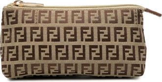 Fendi Pre-owned Fendi Zucchino Canvas Pouch Ladies 2111 7N0037 LXT 088