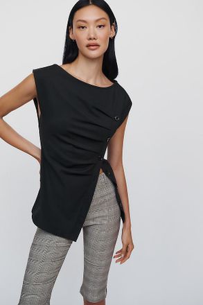Maeve Asymmetrical Buttondown Top