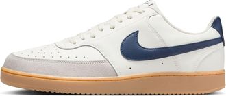 Nike Court Vision HM9862 Mens Low Shoe, Sail Midnight Navy Gum Light Brown, 9.5 UK