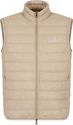 Emporio Armani Bruine Puffer Vest Core Identity - Heren - Bodywarmers - Beige - M - Jassen