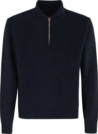 Fortela Woven Wool Zippered Sweatshirt