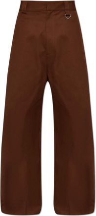 Balenciaga Pantalones de algod&oacute;n de corte holgado - Trousers - Hombre - Marr&oacute;n - S