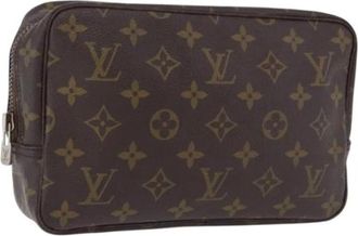 Louis Vuitton Pre-owned Monogram Canvas Clutch Bag - Dames - Vintage Tassen - Bruin - ONE Size - Vintage