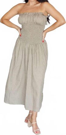 Le Lis Blanc Deux Sabrina Dress In Beige