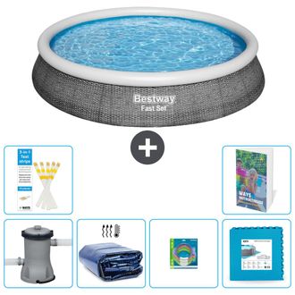 Bestway Piscina Bestway Fast Set Redonda - 396x84 Cm - 7-piezas S229