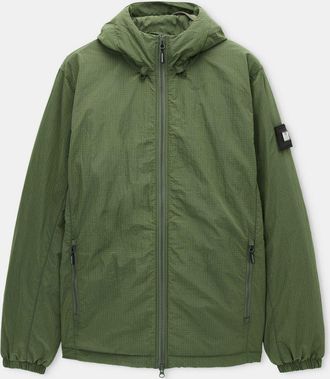 Weekend Offender Mens Vettel Thermo Jacket in Green Nylon - Size X-Small
