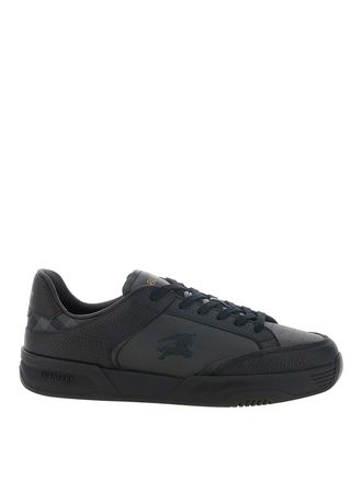Burberry Black Harrow Leather Sneakers