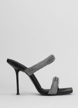Alexander Wang Julie Tubular Sandals In Black Nylon