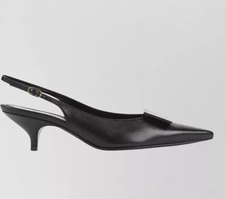 Celine leather slingback sandals