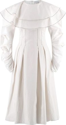 Rejina Pyo White Chambray Midi Dress Size S