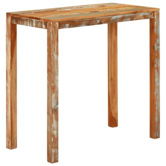 Berkfield Home Bar Table 112x55x108 cm Solid Wood Reclaimed | Size: 112 x 55 x 108 cm