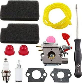 OEM Carburador Con Filtro De Aire, Destornillador Y Buj&iacute;a Para Walbro Wt-875 Poulan Bvm200c Bvm200vs P200c Gbv325 P325 Craftsman 545081855 358794650