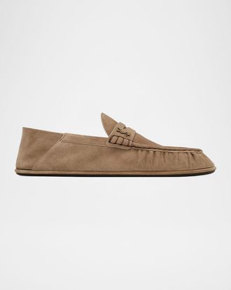 Saint Laurent Le Loafers Suede Foldable Loafers