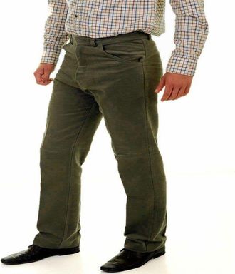 Generic Carabou Mens Moleskin Hunting/Walking/Fishing Country Trousers Moleskin 100% Cotton for Soft Feel and Comfort Hardwearing Warm in The Winter, Cool in 