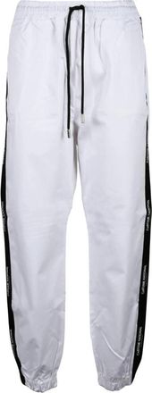 Costume National Tuta in Cotone - Dames - Sweatpants - Wit - XL - Katoen - Broeken
