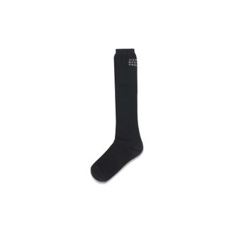 Maison Margiela Socks, female, Black, ONE SIZE, Numeric Ribbed Socks