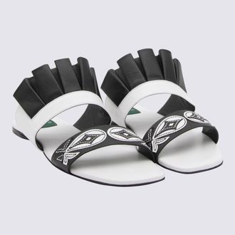 Emilio Pucci Womens Sandals Bianco-Nero _cover Le Sole El
