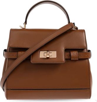 Max Mara Tassen, Dames, Bruin, ONE Size, Leer, Margaux Handbag