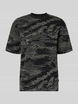 Boss Orange by Hugo Boss BOSS Orange Regular Fit T-Shirt aus reiner Baumwolle Modell TE_WILDNATURE in Black, Gr&ouml;&szlig;e XXL