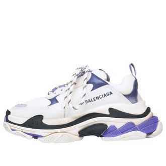 Balenciaga (WMNS) Balenciaga Triple S Trainer White Navy Purple 541641W09OF9095